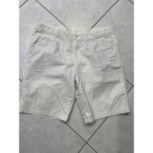 Loro Piana Men Chinos White Short - Size: 54